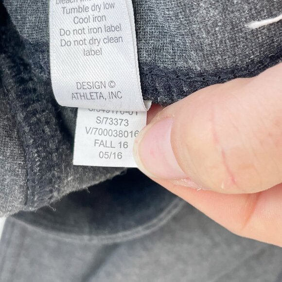 Athleta Ponte Moto Skinny Pant Leggings Heather Gray Sz 2 Womens Zip Pockets - Picture 6 of 10